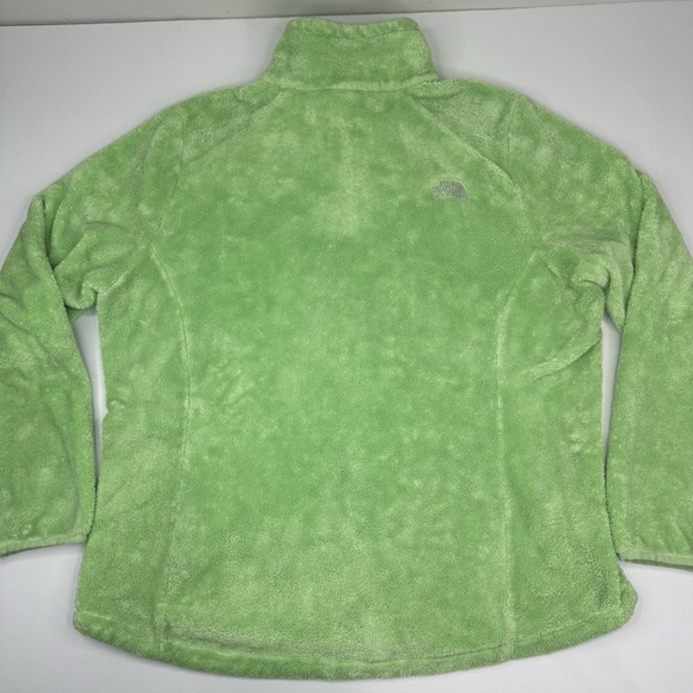 The North Face Osito Fleece Jacket Womens XXL Lime Green Full Zip Soft Fuzzy - Picture 7 of 16